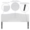 Flash Furniture King, Cambridge Headboard, White Fabric HG-HB1708-K-W-GG - alternate 5